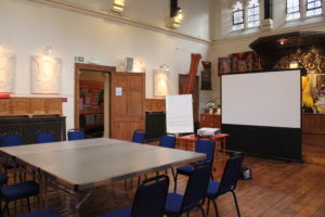Venue Hore London - Jamyang London Buddhist Centre - Courtroom setup meeting